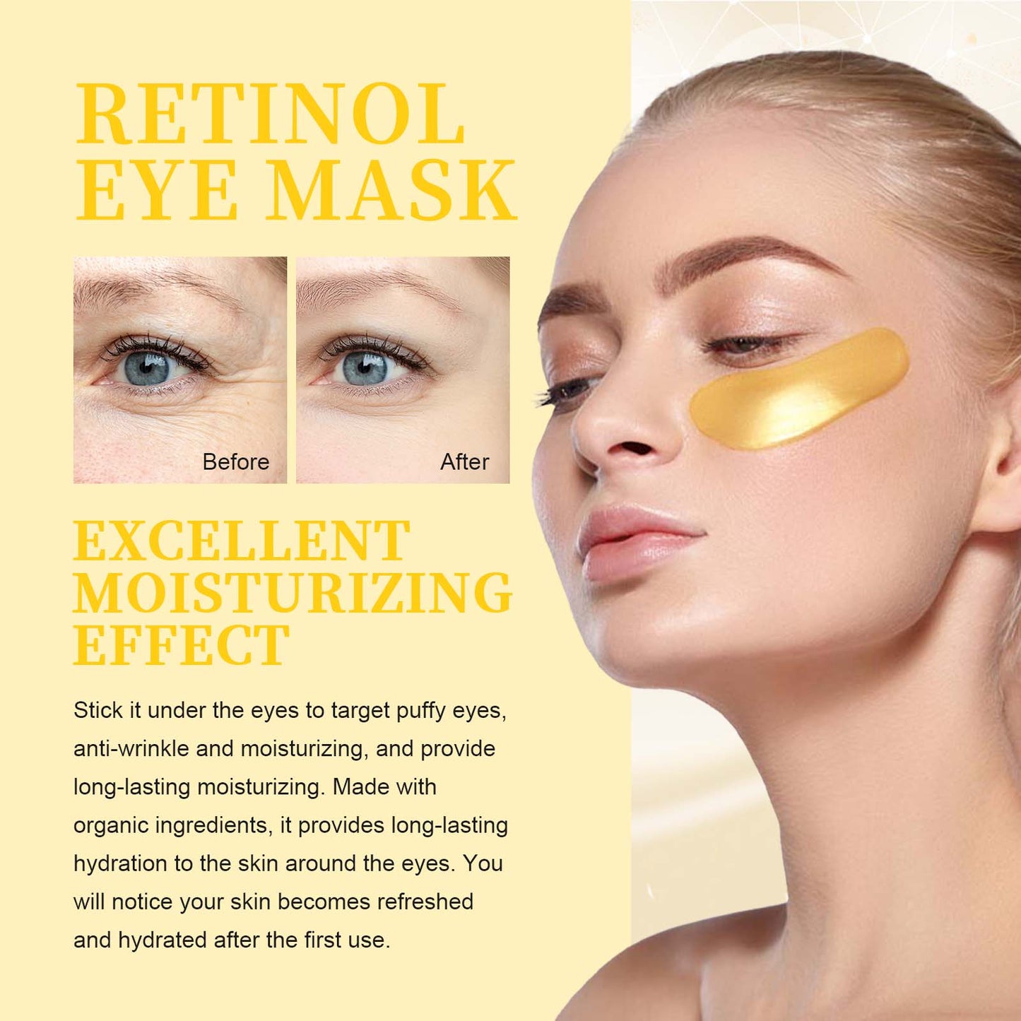 Luméxa Retinol Eye Mask – Collagen & Aloe Vera | 60 Patches